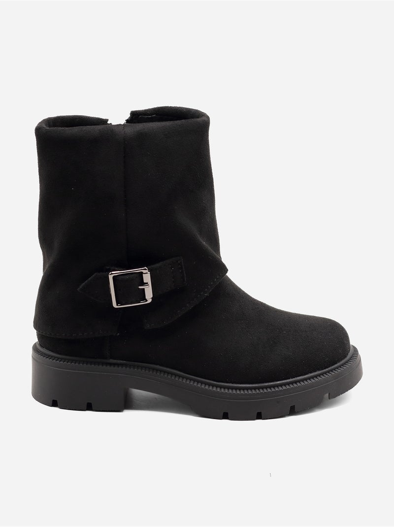 Botas com fecho de correr Preto - Kiabi