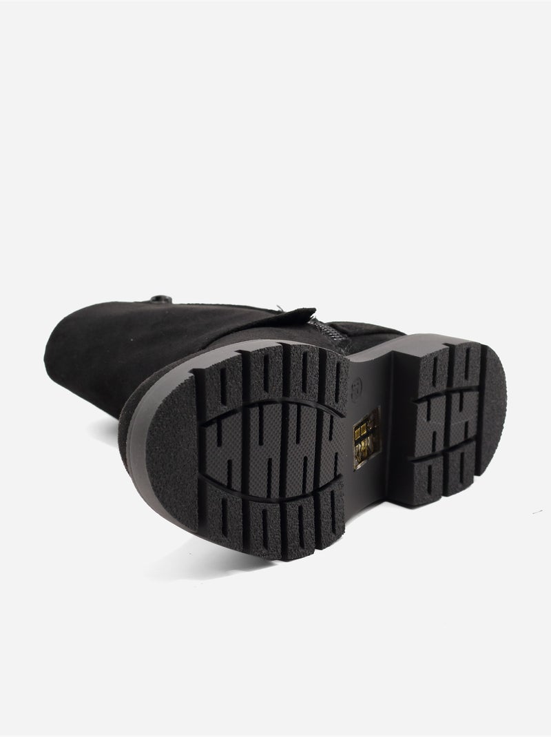 Botas com fecho de correr Preto - Kiabi