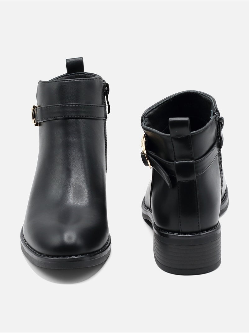 Botas com fecho Preto - Kiabi