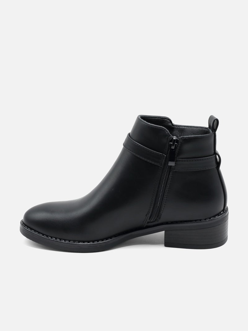 Botas com fecho Preto - Kiabi