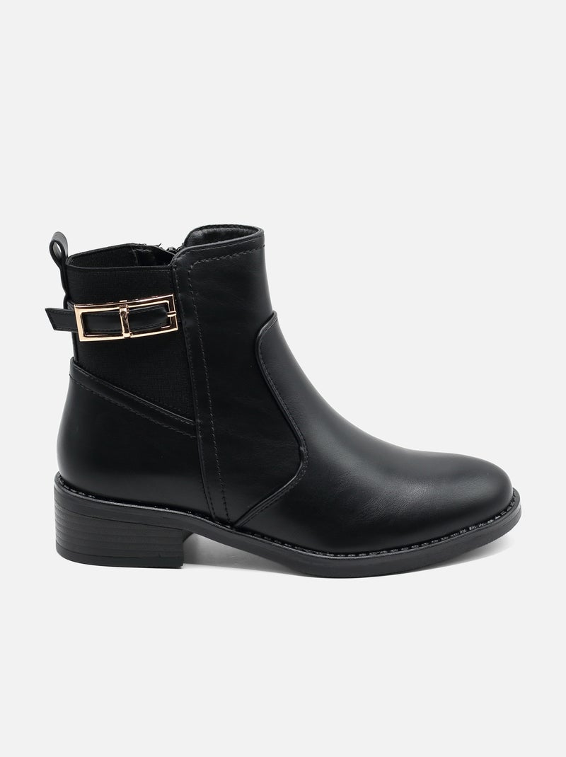 Botas com fecho Preto - Kiabi