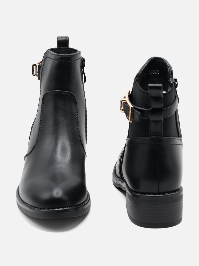 Botas com fecho Preto - Kiabi