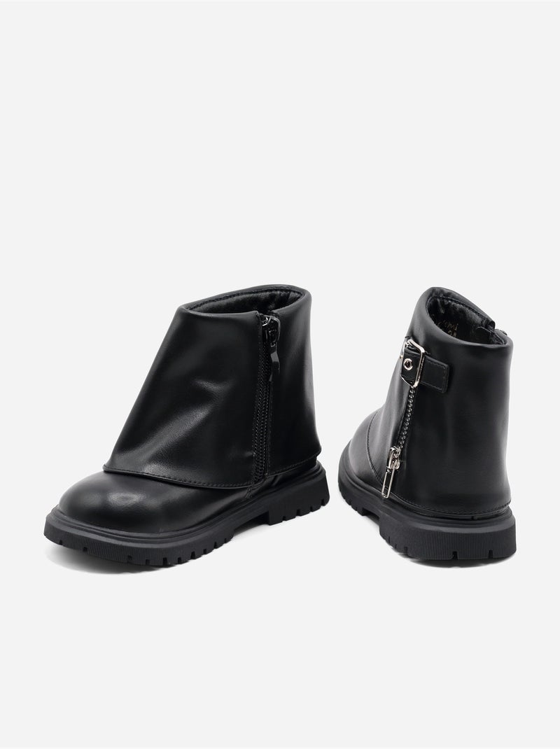 Botas com fecho Preto - Kiabi