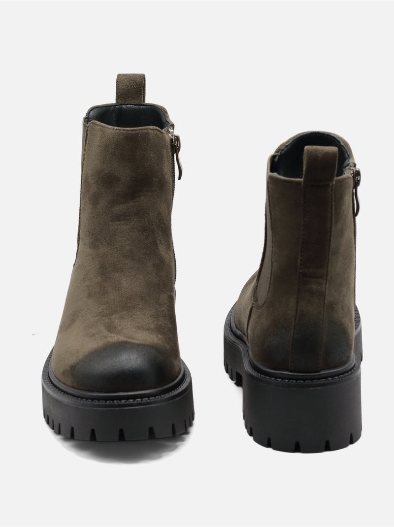 Botas com fecho Verde - Kiabi