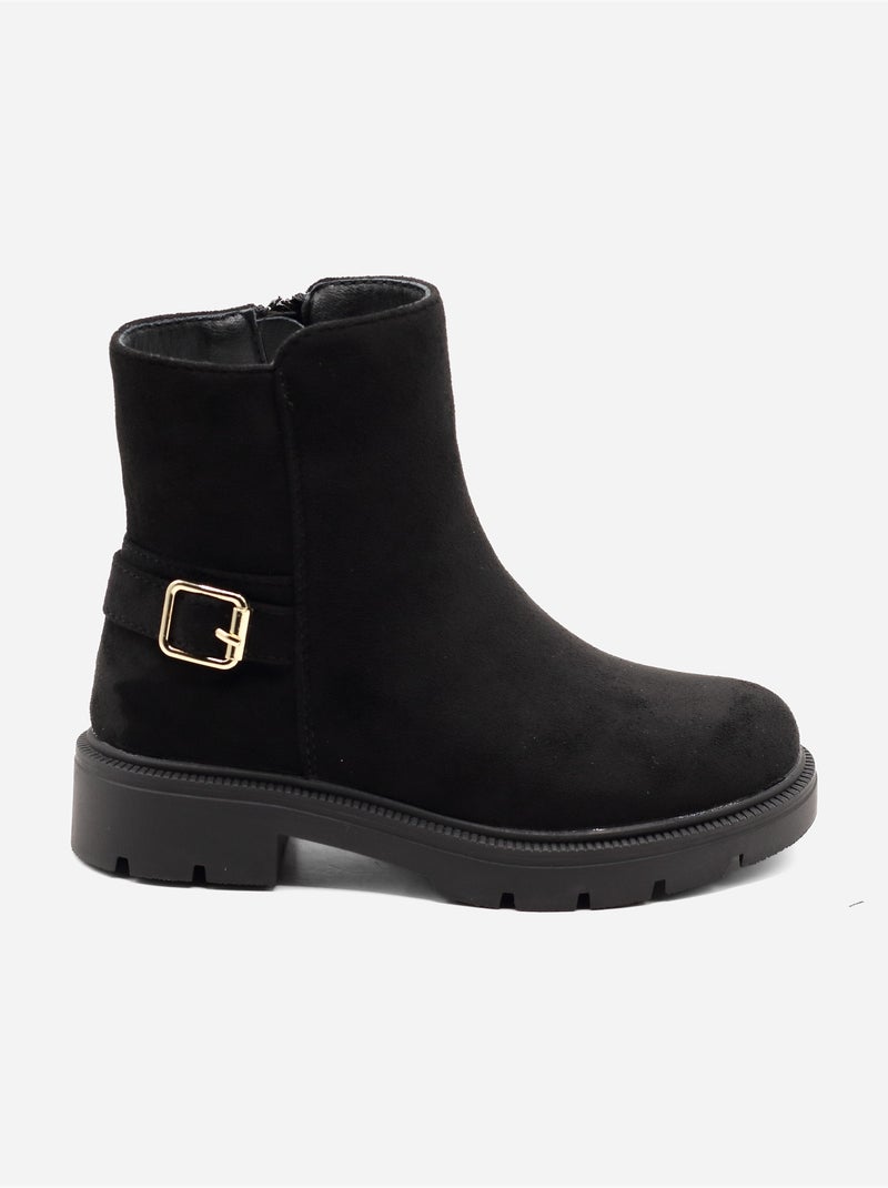 Botas com fivela de ardilão Preto - Kiabi