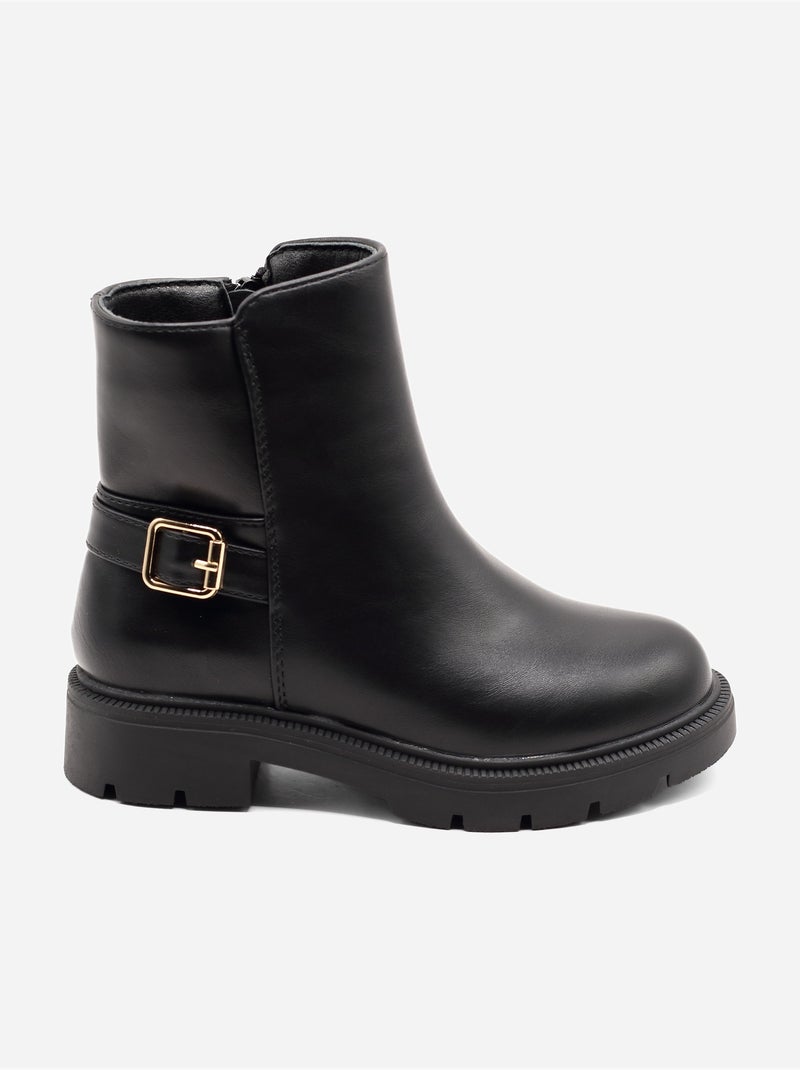Botas com fivela de ardilão Preto - Kiabi