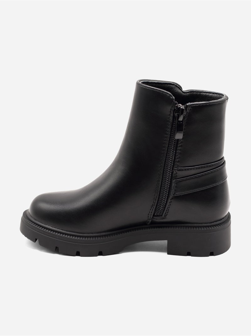 Botas com fivela de ardilão Preto - Kiabi