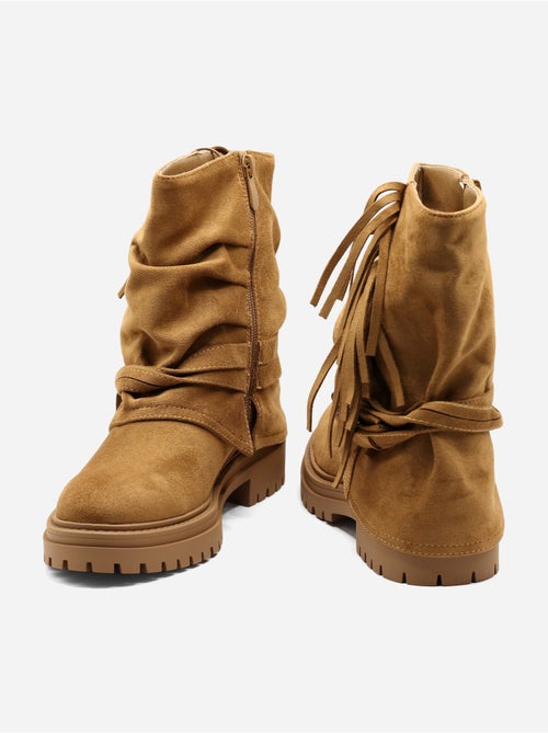 Botas com franjas - Kiabi Botas com franjas - Kiabi