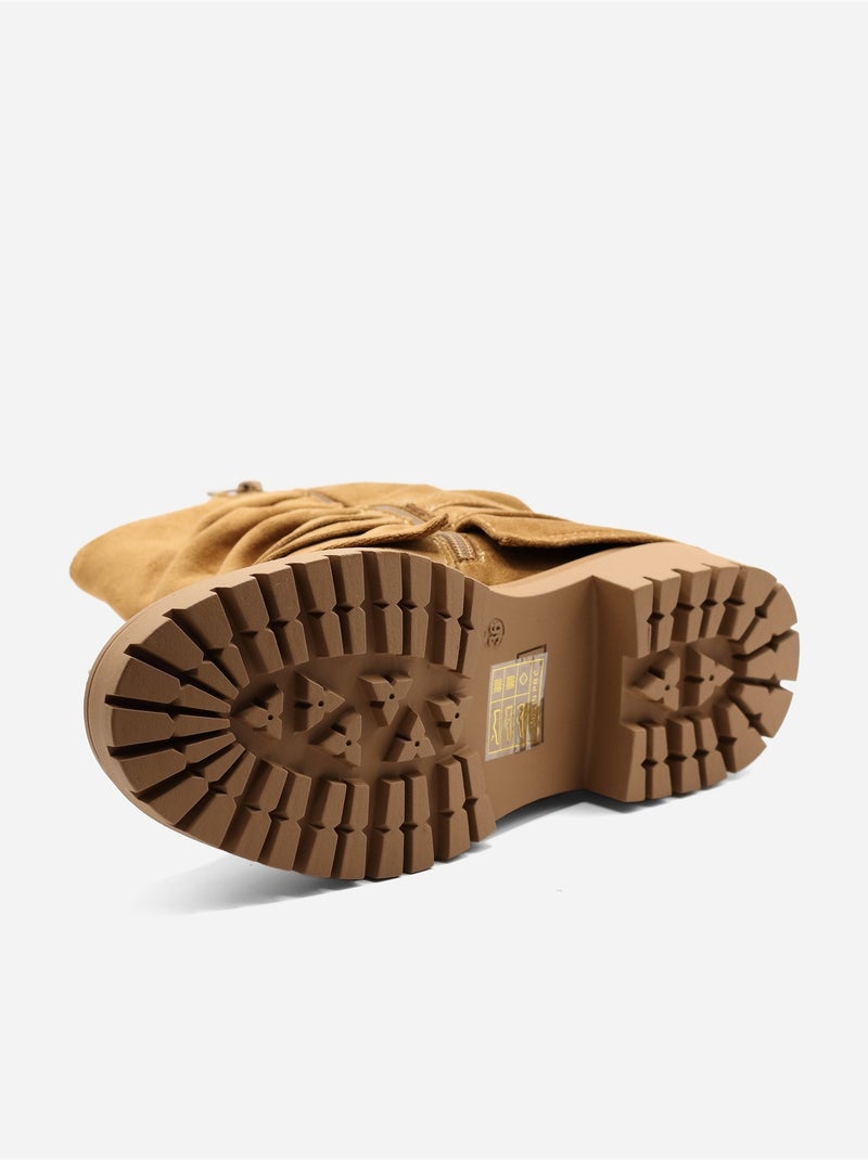 Botas com franjas Camelo - Kiabi