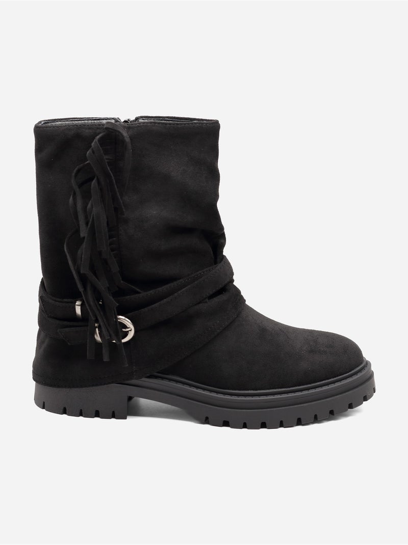 Botas com franjas Preto - Kiabi