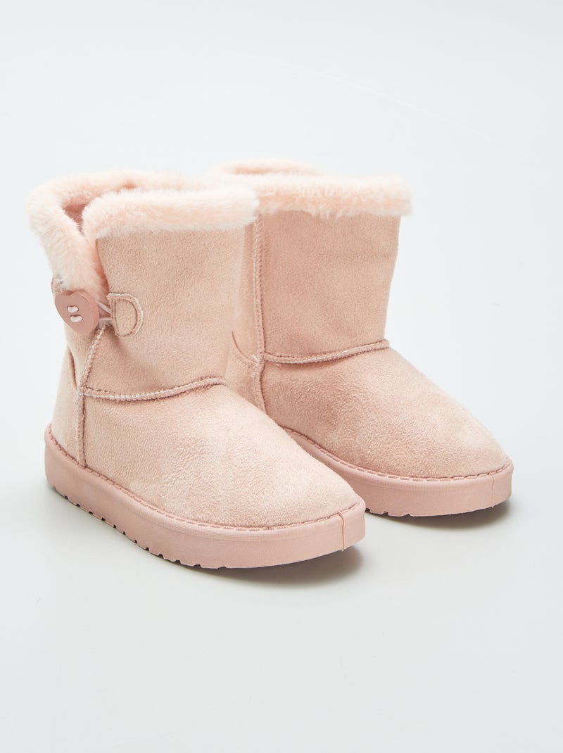 Botas com interior quente CASTANHO - Kiabi