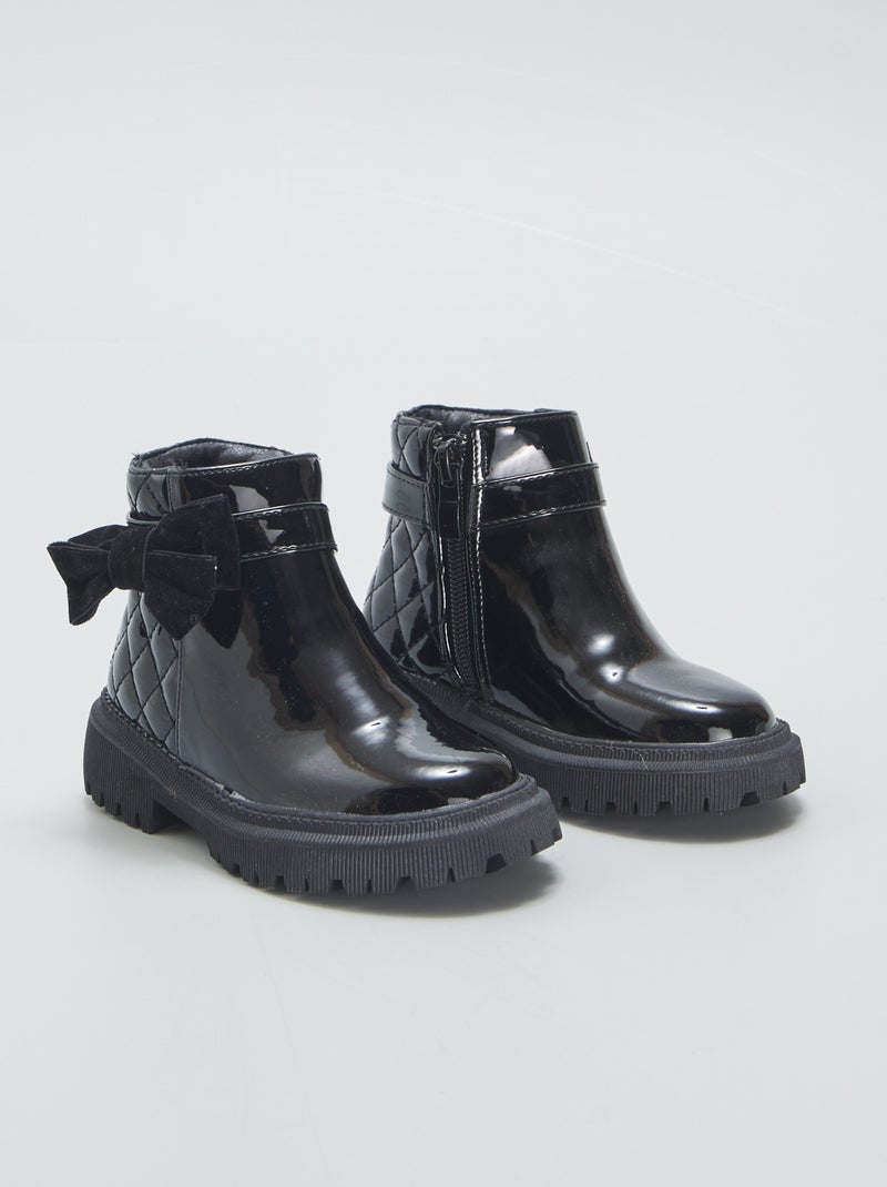 Botas com laço PRETO - Kiabi
