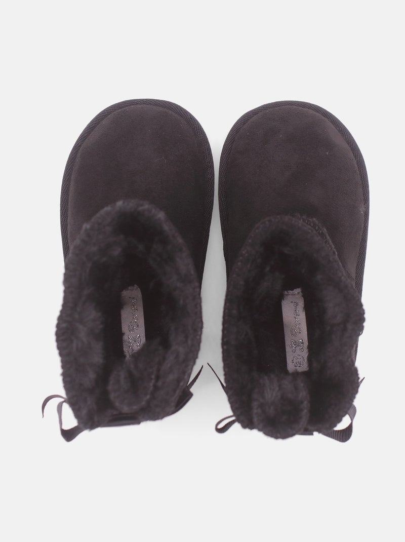 Botas com laços Preto - Kiabi