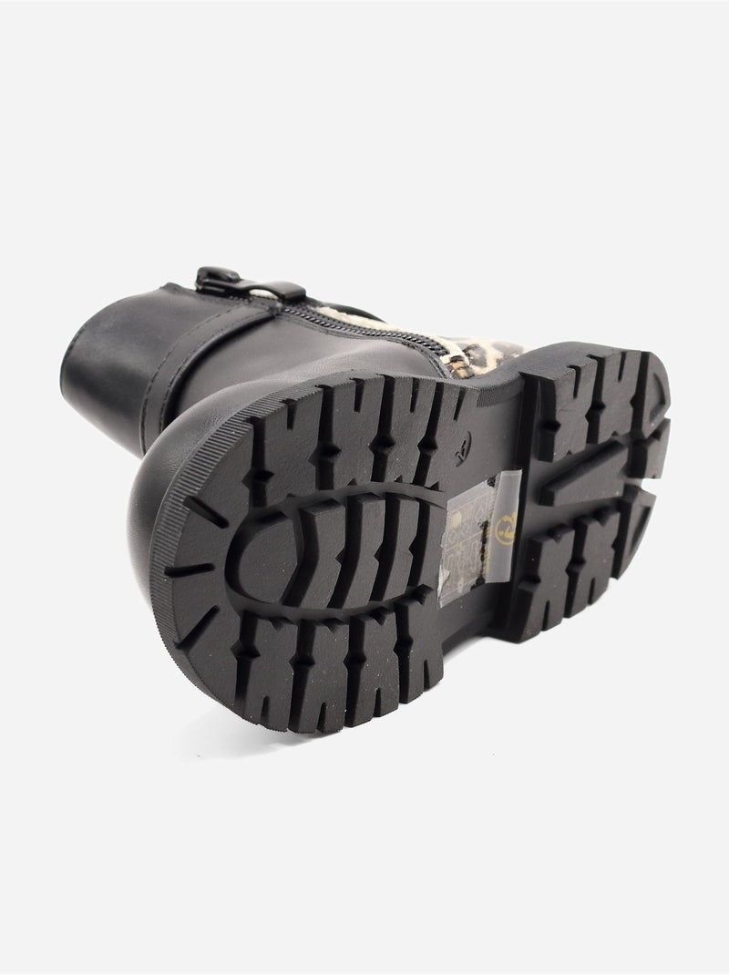 Botas com laços Preto - Kiabi