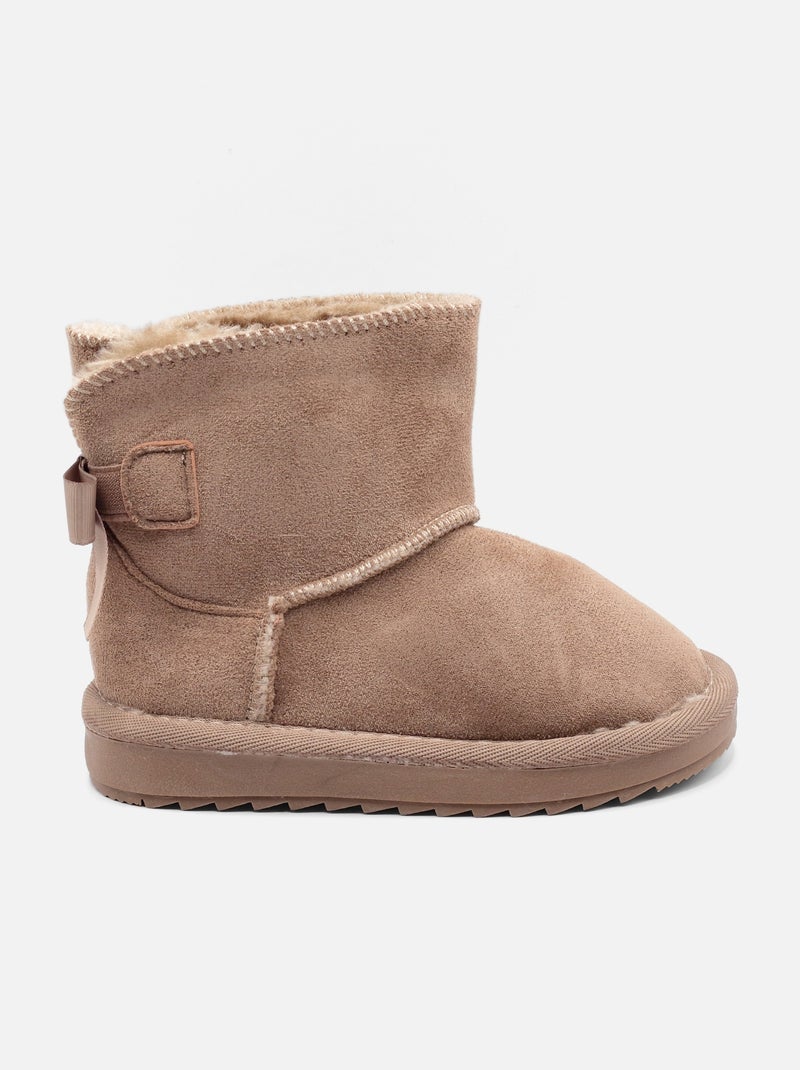 Botas com laços Toupe - Kiabi