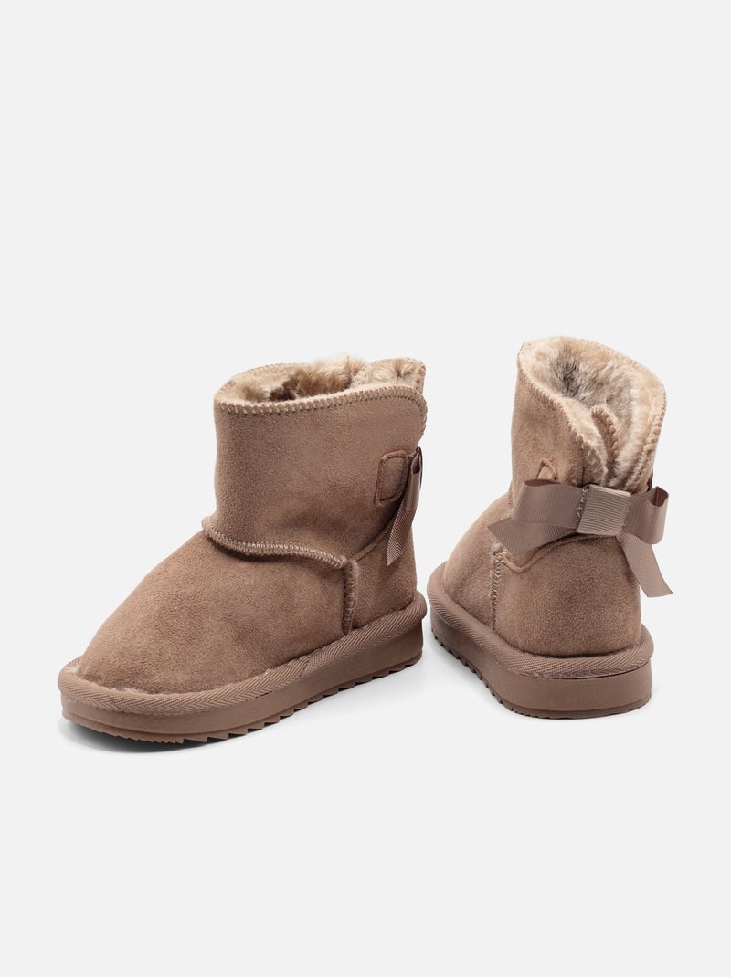 Botas com laços Toupe - Kiabi