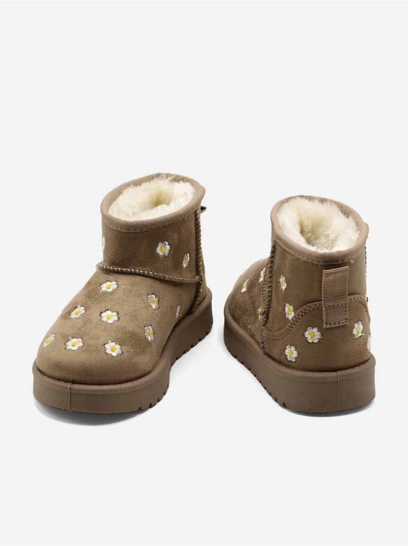 Botas com motivos florais Toupe - Kiabi