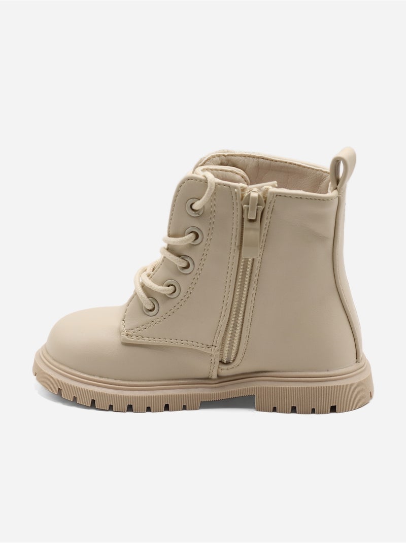 Botas com padrões Creme - Kiabi
