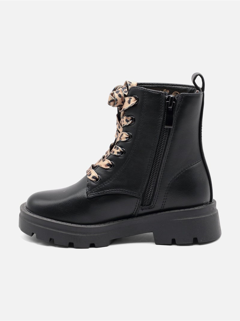 Botas com padrões Preto fosco - Kiabi