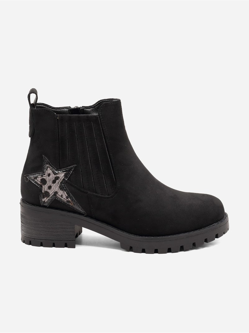 Botas com padrões Preto - Kiabi
