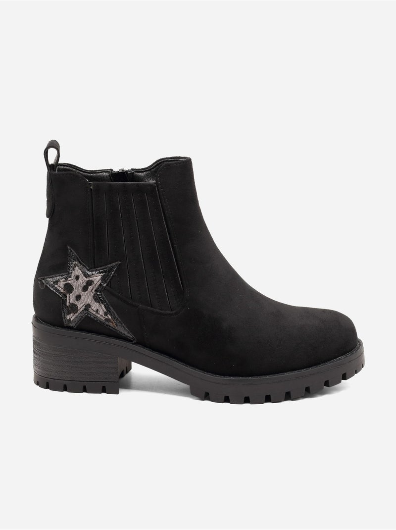 Botas com padrões Preto - Kiabi
