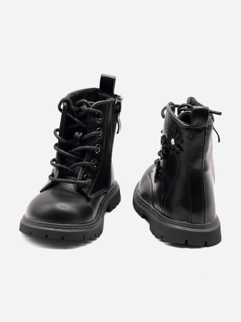 Botas com padrões Preto - Kiabi