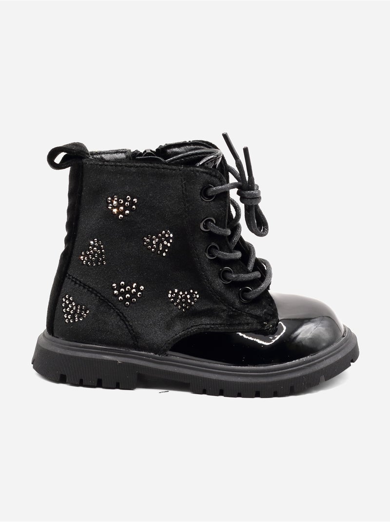 Botas com padrões Preto - Kiabi