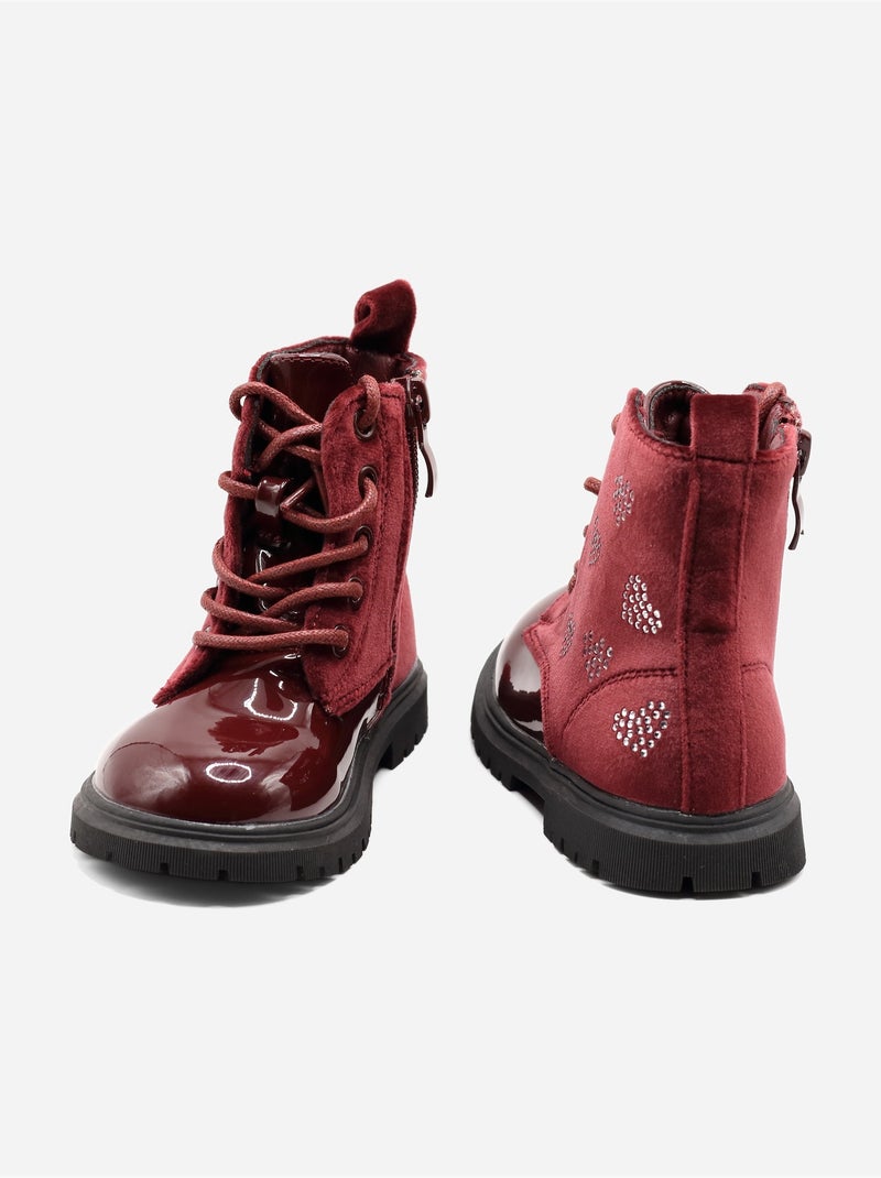 Botas com padrões Vermelho - Kiabi
