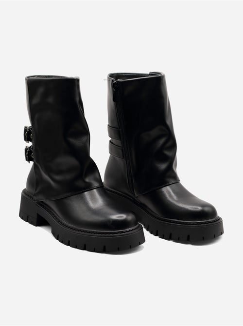 Botas com sola dentada - Kiabi