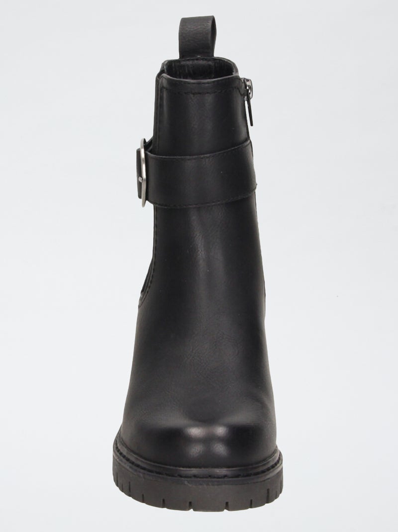 Botas com sola tratorada Preto - Kiabi