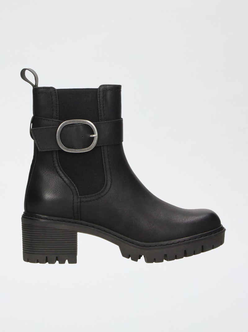 Botas com sola tratorada Preto - Kiabi