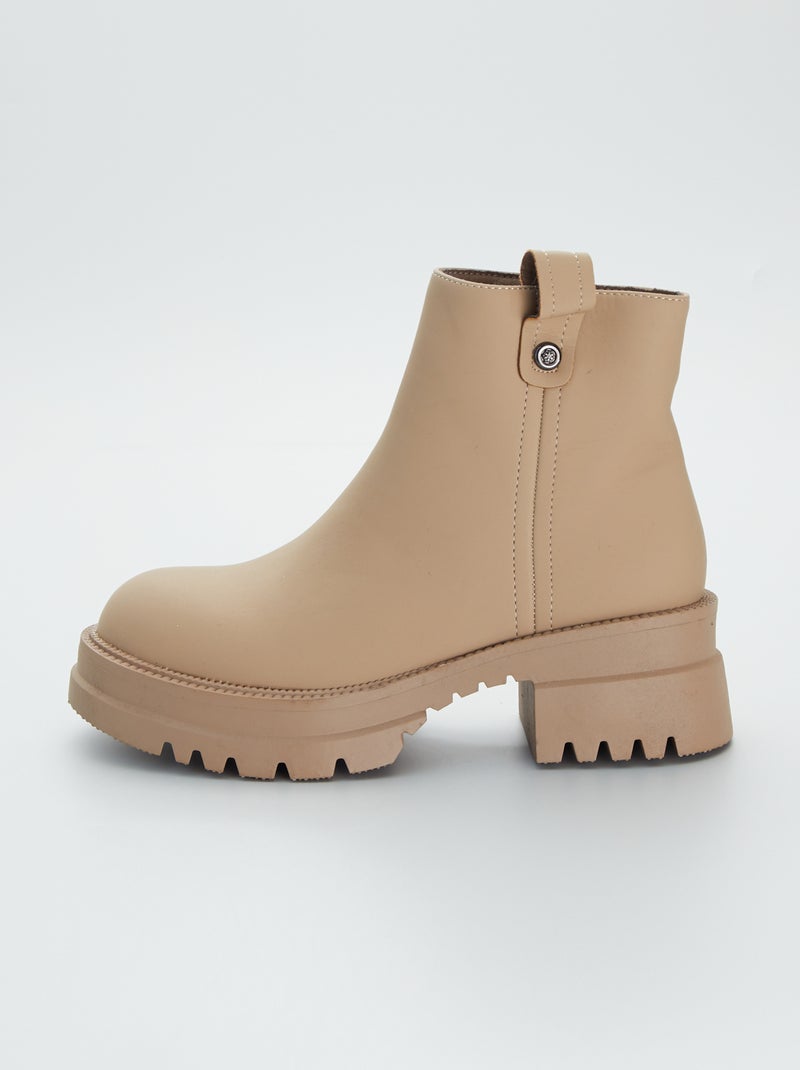 Botas com solas grossas LARANJA - Kiabi