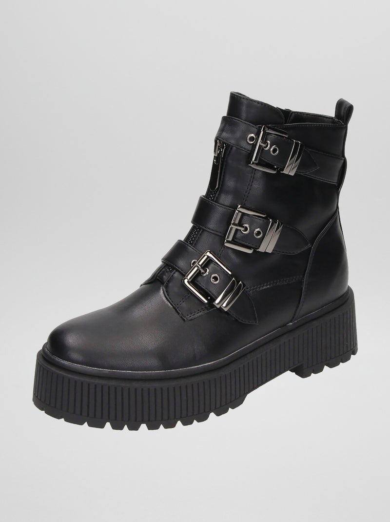 Botas com solas grossas PRETO - Kiabi