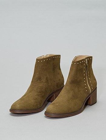 Botas com tachas - Kiabi