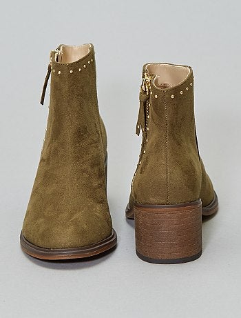 Botas com tachas - Kiabi