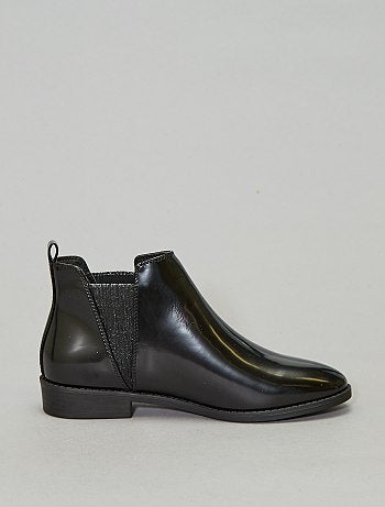 Botas com tachas estilo chelsea brilhantes - Kiabi