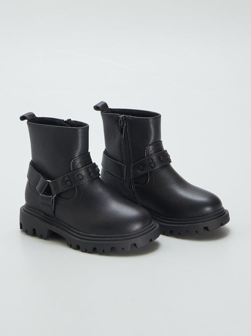 Botas com tachas estilo Rock - Kiabi