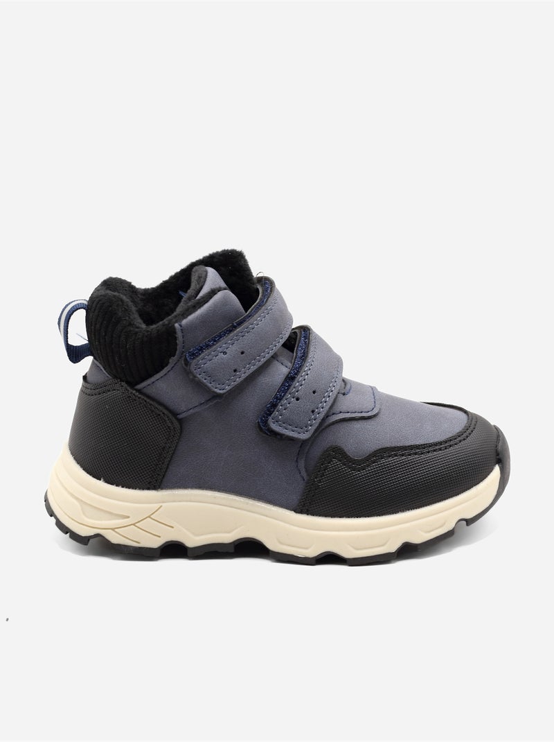 Botas com velcro Azul escuro - Kiabi