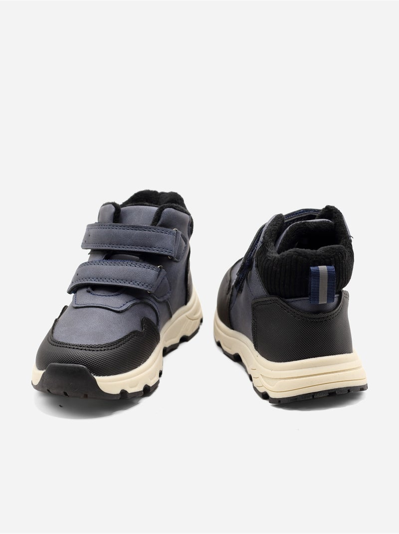 Botas com velcro Azul escuro - Kiabi