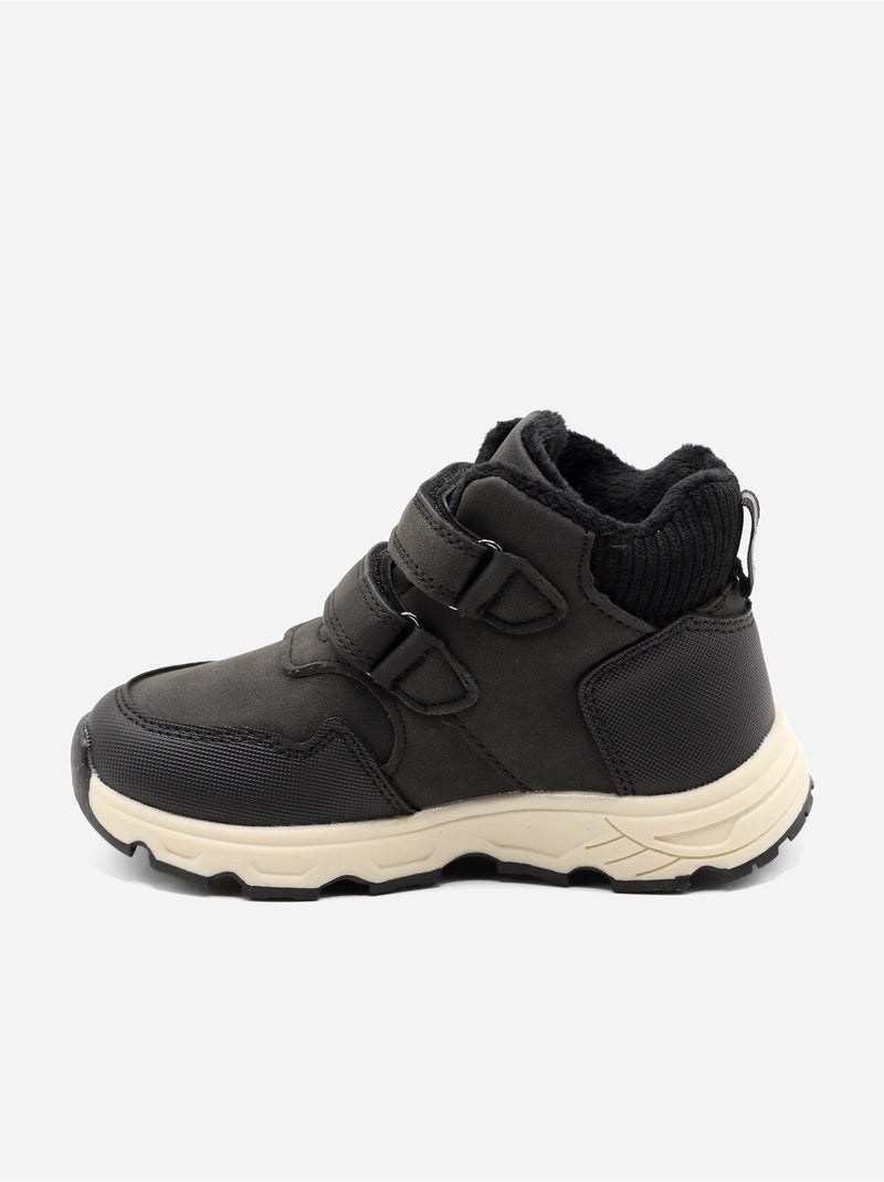 Botas com velcro Preto - Kiabi