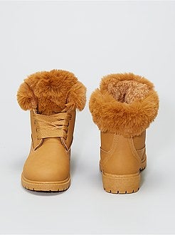 Botas com volta do tornozelo tipo pelo - Kiabi