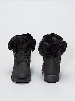 Botas com volta do tornozelo tipo pelo - Kiabi