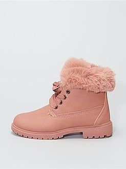 Botas com volta do tornozelo tipo pelo - Kiabi