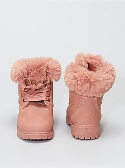 Botas com volta do tornozelo tipo pelo - Kiabi