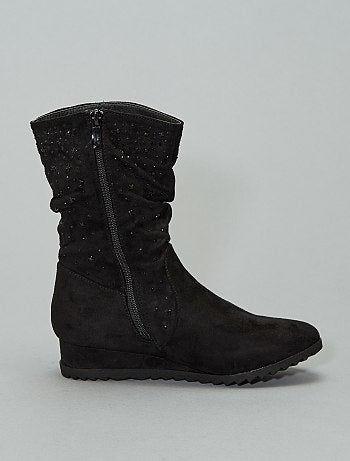 Botas compensadas com ouropel - Kiabi