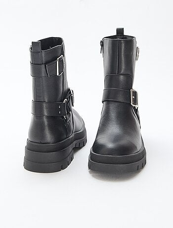 Botas curtas unicolor