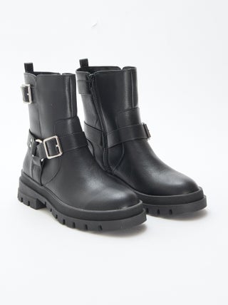 Botas curtas unicolor