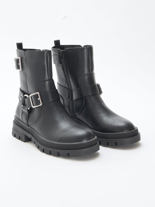 Botas curtas unicolor - Kiabi