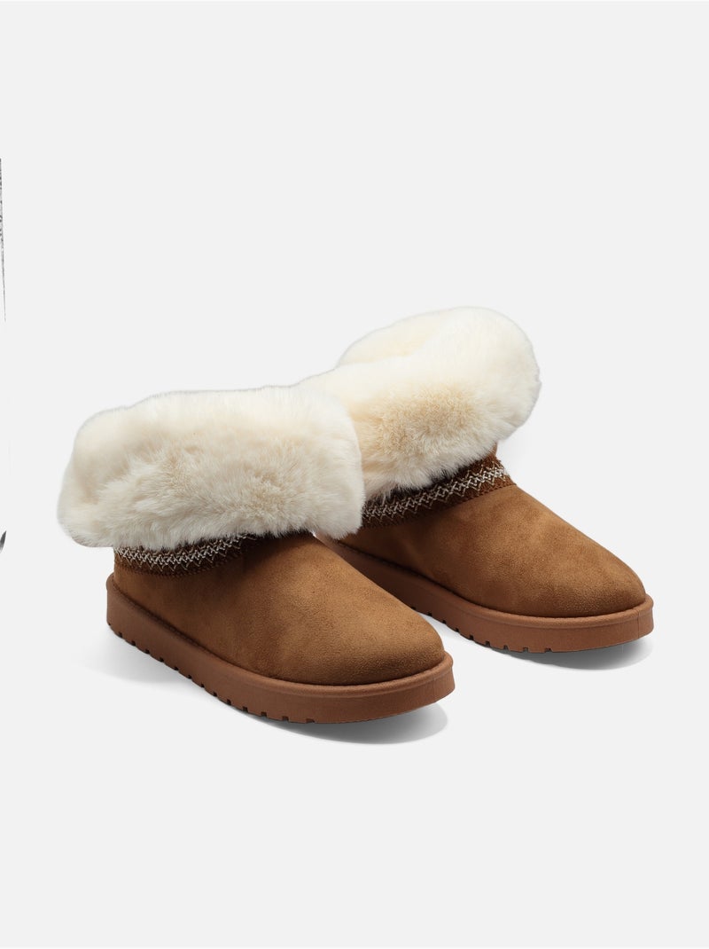 Botas de cano alto Camelo - Kiabi