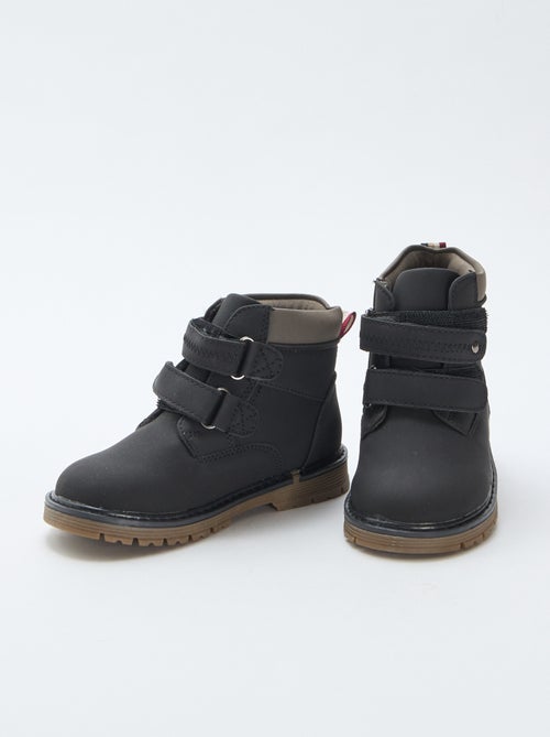 Botas de cano alto com velcro - Kiabi